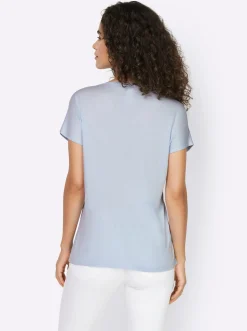 Kurzarmshirt mit Falte vorne