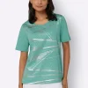 Kurzarmshirt mit Folien-Print