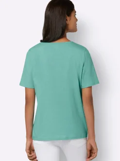 Kurzarmshirt mit Folien-Print