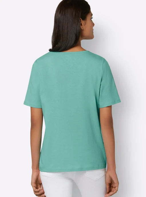 Kurzarmshirt mit Folien-Print
