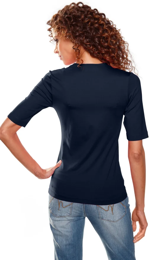 Kurzarmshirt mit Halbarm