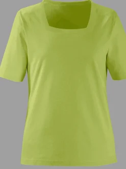 Kurzarmshirt mit Karree-Ausschnitt