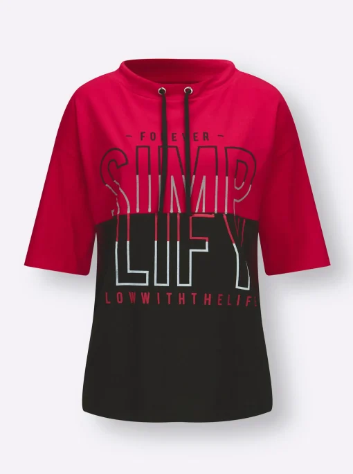 Kurzarmshirt mit Lettring-Druck