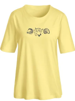Kurzarmshirt mit Muschel-Druck
