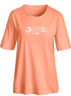 Kurzarmshirt mit Muschel-Druck