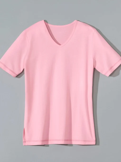 Kurzarmshirt mit Seitenschlitzen