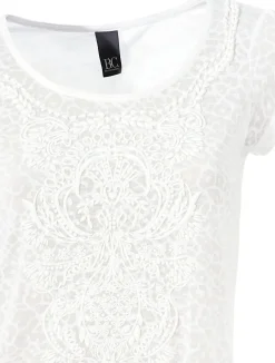 Kurzarmshirt mit Transparenz-Effekt