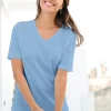 Kurzarmshirt mit V-Ausschnitt