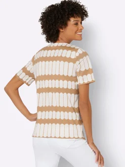 Kurzarmshirt mit V-Ausschnitt