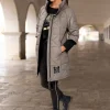 Kurzmantel Ärmel mit breiten Stretch-Bündchen