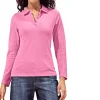 Langarm-Poloshirt in Pikee-Qualität