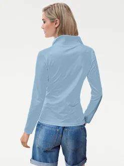Langarm-Poloshirt in Pikee-Qualität