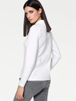 Langarm-Poloshirt in Pikee-Qualität