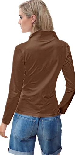Langarm-Poloshirt in Pikee-Qualität