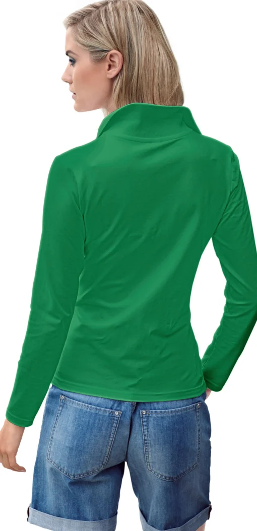 Langarm-Poloshirt in Pikee-Qualität