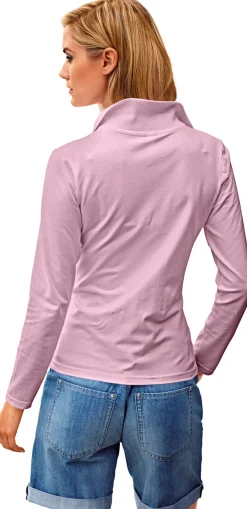 Langarm-Poloshirt in Pikee-Qualität
