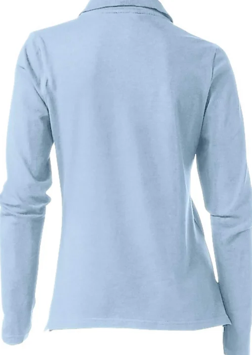 Langarm-Poloshirt in Pikee-Qualität