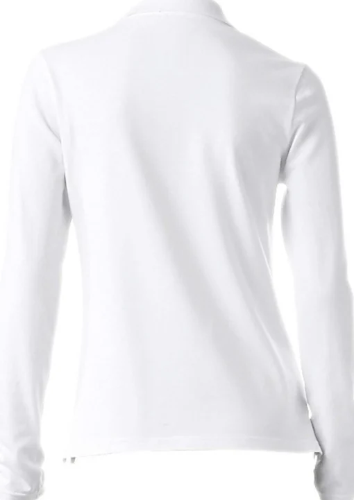 Langarm-Poloshirt in Pikee-Qualität