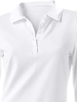 Langarm-Poloshirt in Pikee-Qualität