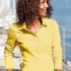 Langarm-Poloshirt in reiner Baumwoll-Qualität