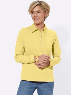 Langarm-Poloshirt in reiner Baumwoll-Qualität