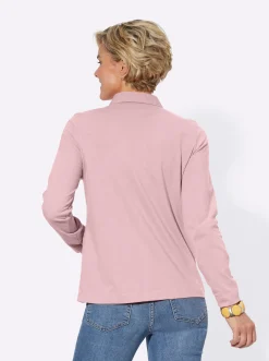 Langarm-Poloshirt in reiner Baumwoll-Qualität