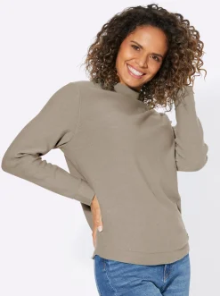 Langarm-Pullover aus reiner Baumwolle