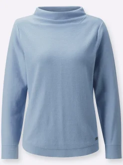 Langarm-Pullover aus reiner Baumwolle