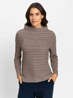 Langarm-Pullover aus weicher Baumwolle