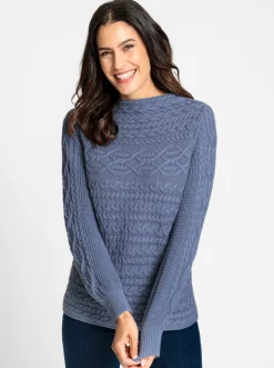 Langarm-Pullover aus weicher Baumwolle