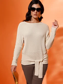 Langarm-Pullover im Baumwoll-Modal-Mix