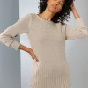 Langarm-Pullover in Rippenstrick