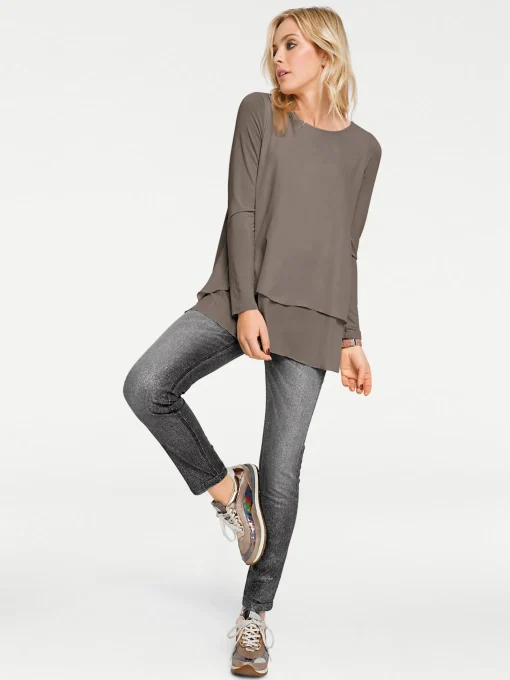 Langarmshirt in 2-in-1-Optik