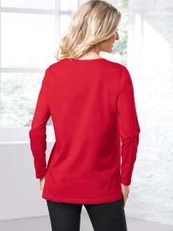 Langarmshirt in weiter Form