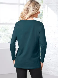 Langarmshirt in weiter Form