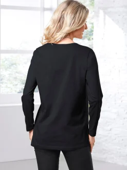 Langarmshirt in weiter Form