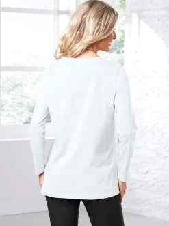 Langarmshirt in weiter Form