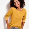 Langarmshirt mit garngefärbten Streifen