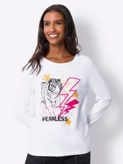 Langarmshirt mit Lettering