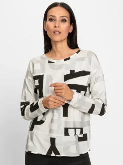 Langarmshirt mit Schmucksteinchen