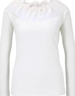 Langarmshirt mit Spitze