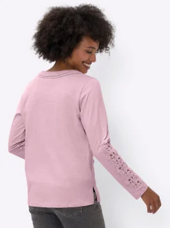 Langarmshirt mit Spitze