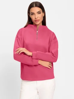Langarmshirt mit Stehkragen