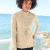 Langarmshirt mit Wellenkanten