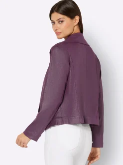 Lederimitat-Blazer