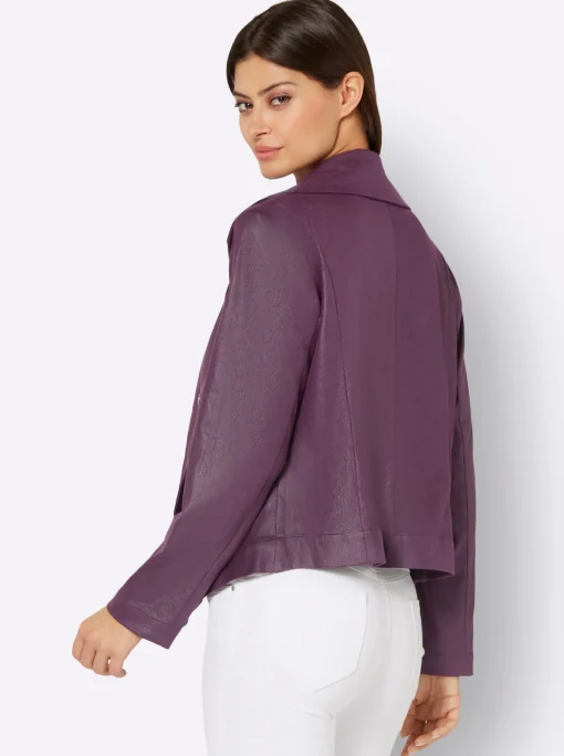Lederimitat-Blazer
