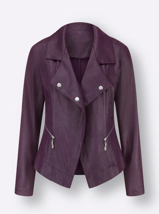 Lederimitat-Blazer
