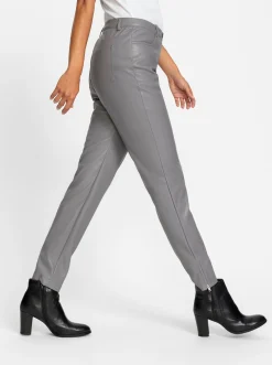 Lederimitathose mit leichtem Glanz