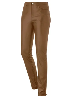 Lederimitathose mit leichtem Glanz
