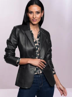 Leder-Jacke